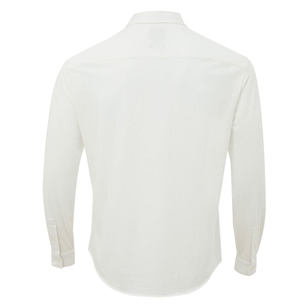 Armani Exchange Elegant White Organic Cotton Shirt