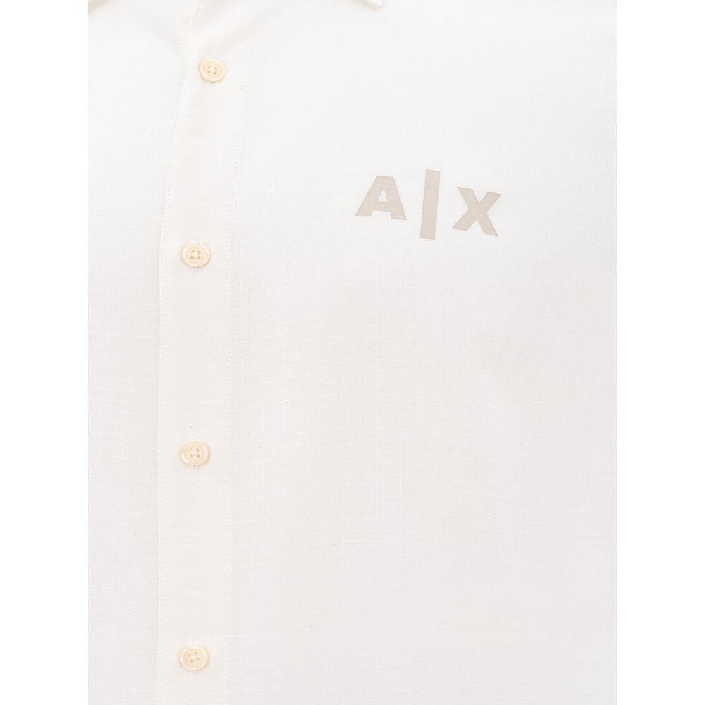 Chemise élégante en viscose blanche Armani Exchange pour homme