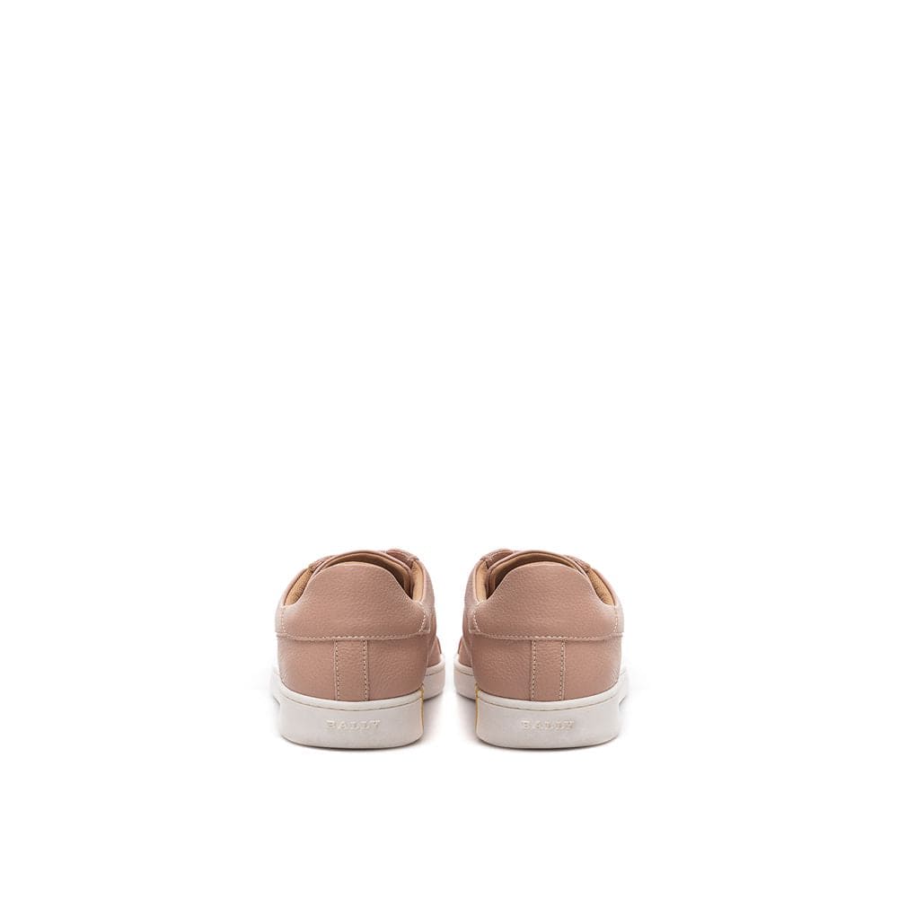 Bally Elegant Pink Cotton Leather Sneakers