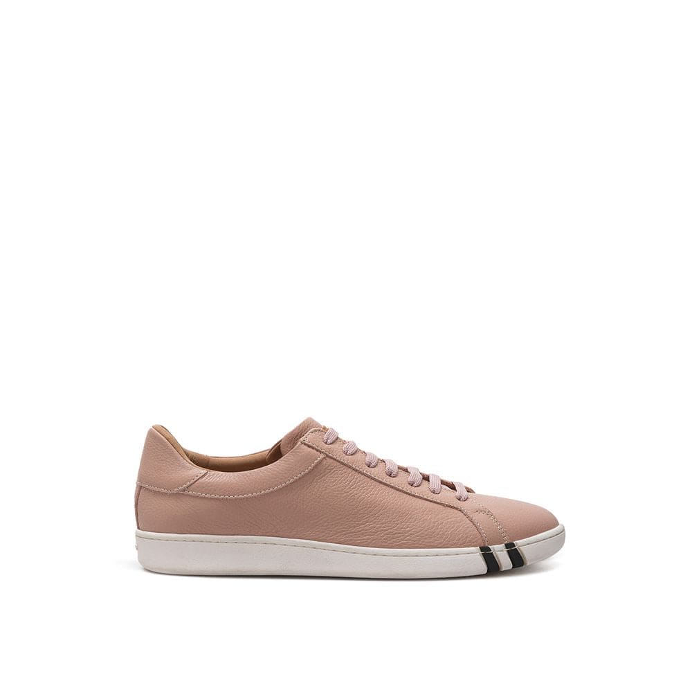 Zapatillas elegantes de piel rosa Bally para mujer