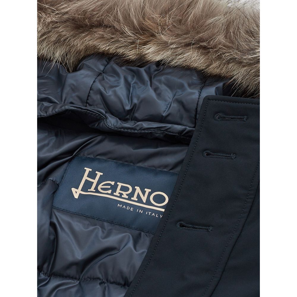 Veste Herno élégante en polyester bleu pour homme