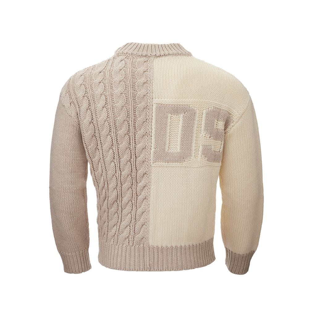 Pull en laine beige chic GCDS pour homme élégant