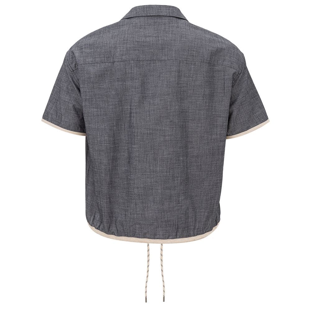 Camisa elegante de algodón azul de Armani Exchange para hombre