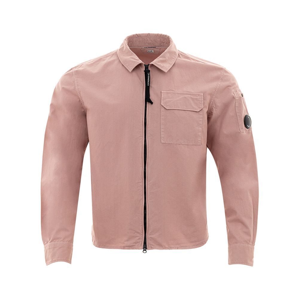 Camisa elegante de algodón rosa para hombre de CP Company