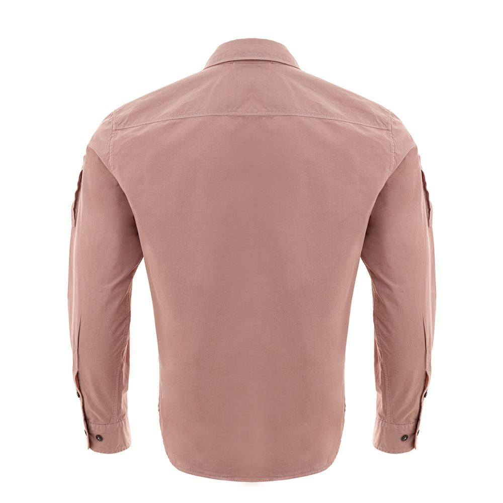 Camisa elegante de algodón rosa para hombre de CP Company