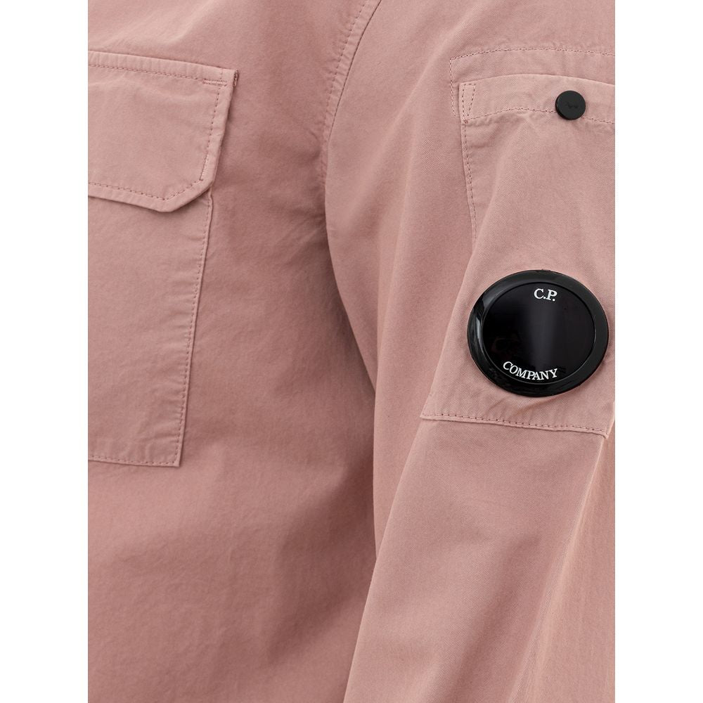 Camisa elegante de algodón rosa para hombre de CP Company