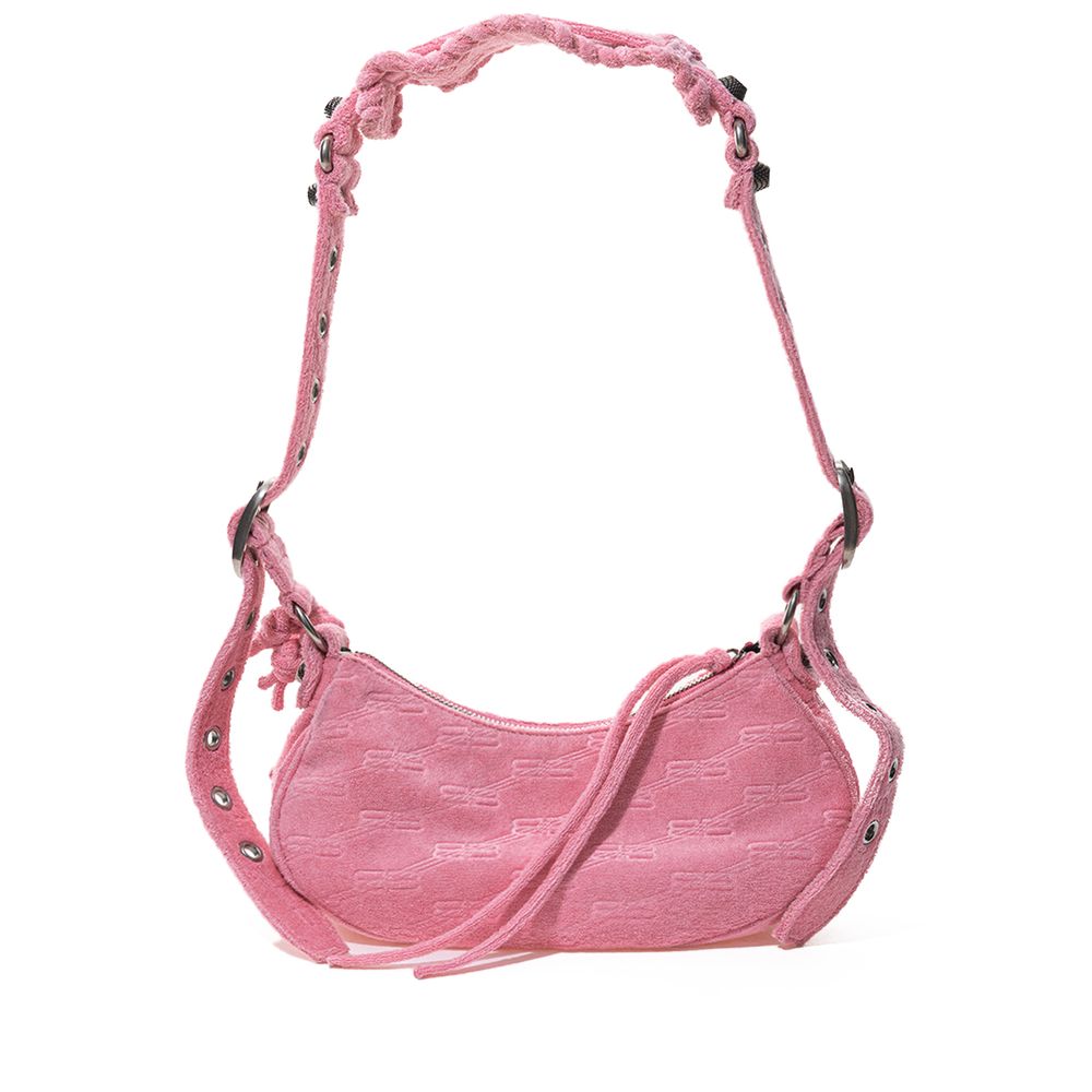 Sac fourre-tout Balenciaga élégant en coton rose bonbon pour un style sophistiqué