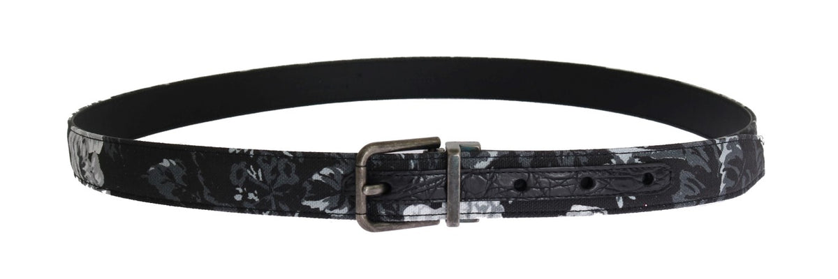 Ceinture de luxe pour homme à motif floral élégant Dolce &amp; Gabbana