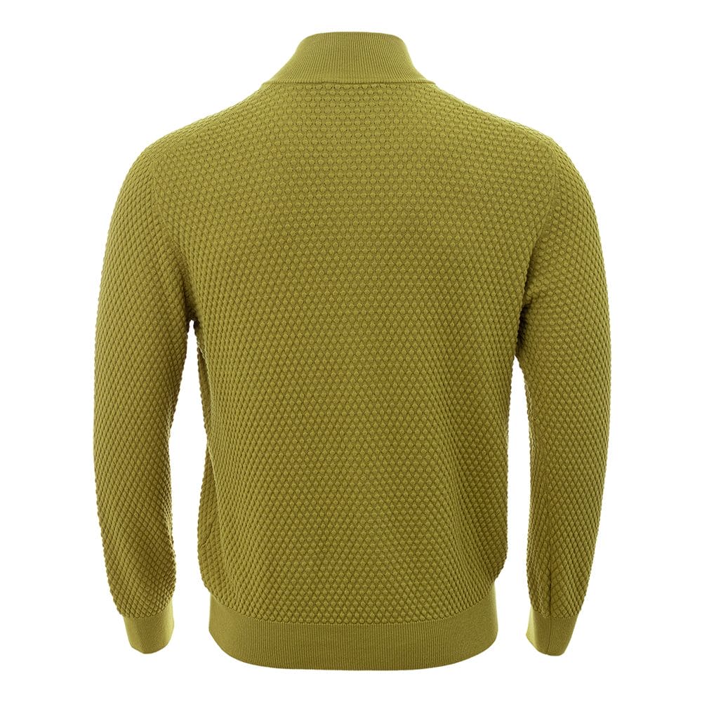 Cárdigan elegante de algodón amarillo Gran Sasso para hombre