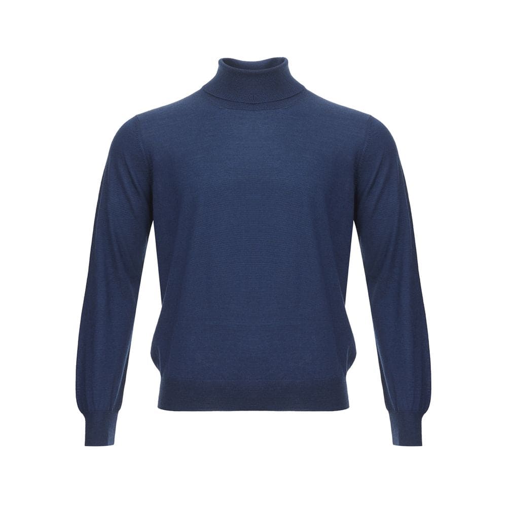 Gran Sasso Elegant Cashmere Sweater in Serene Blue