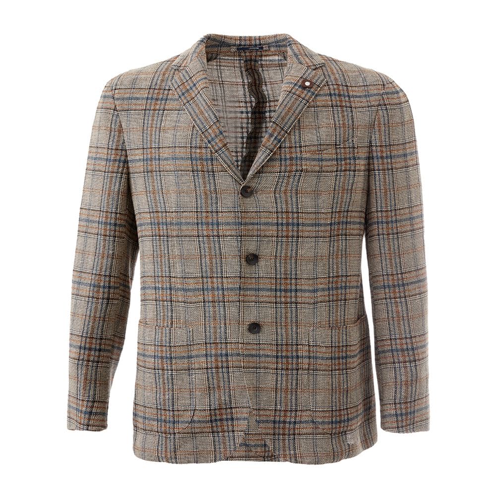 Chaqueta Lardini Elegante Lino Multicolor