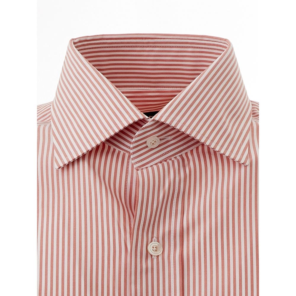 Camisa elegante de algodón rosa para hombre de Tom Ford