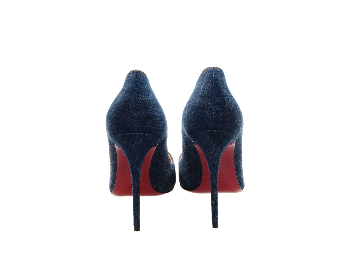 Escarpins à talons hauts en denim So Kate 120 de Christian Louboutin