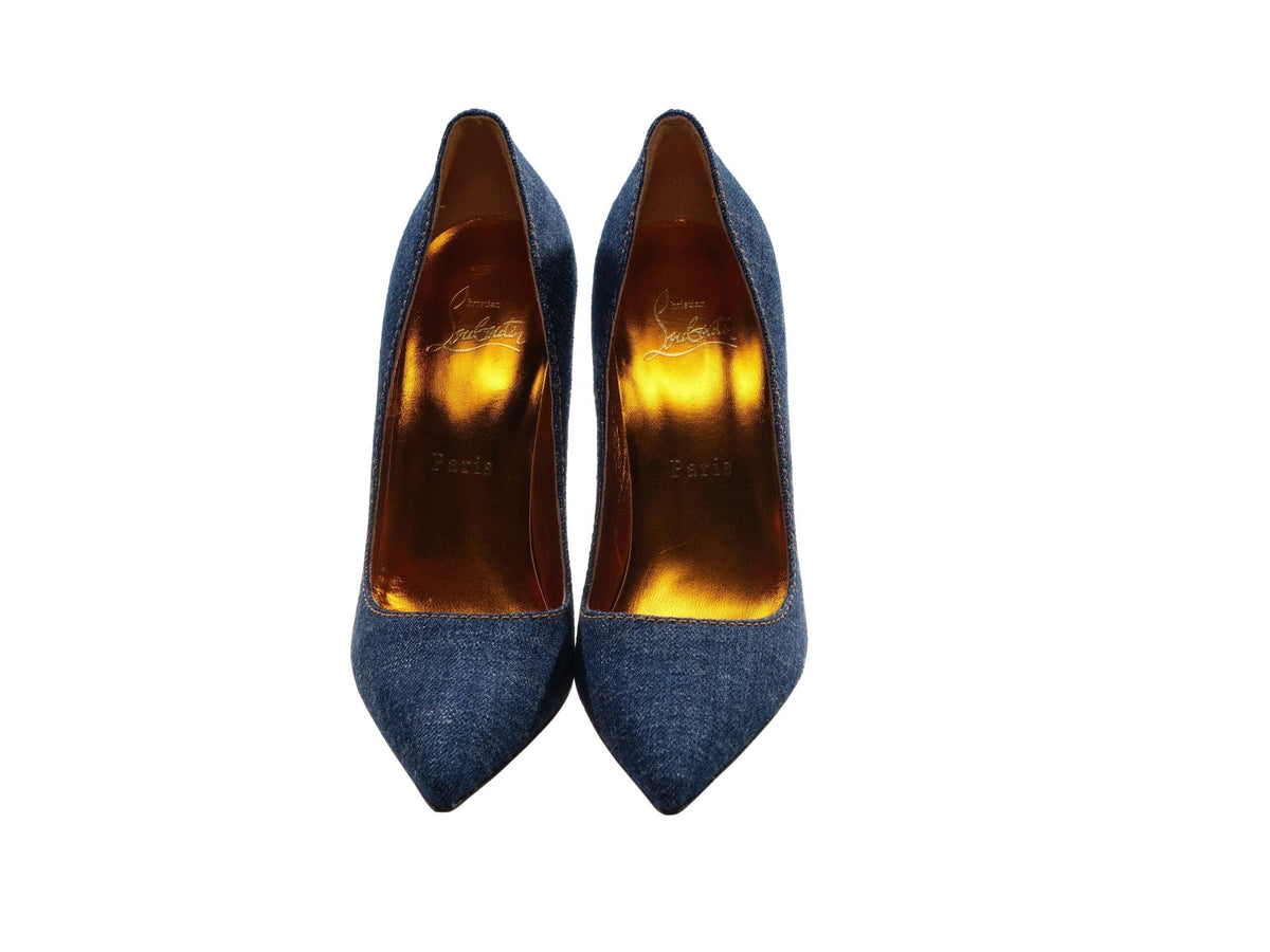 Escarpins à talons hauts en denim So Kate 120 de Christian Louboutin