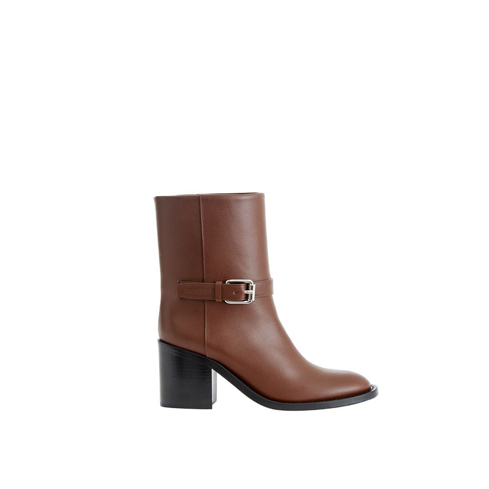 Botte en cuir marron Burberry