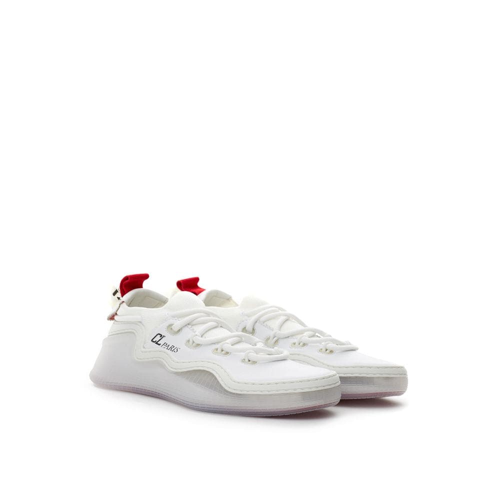 Baskets en cuir blanc Christian Louboutin