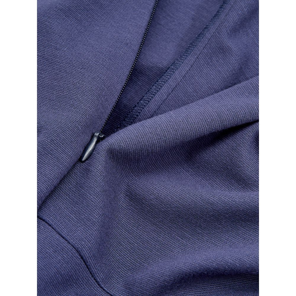 Robe en viscose bleue Lardini