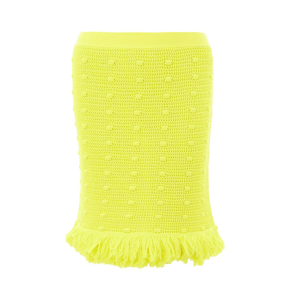 Jupe en coton jaune Bottega Veneta