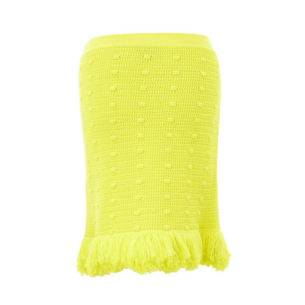 Jupe en coton jaune Bottega Veneta