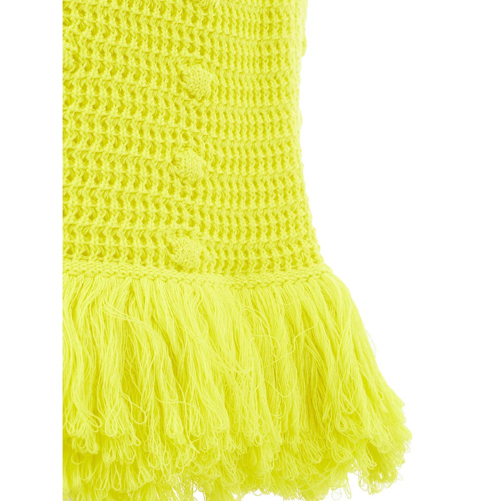 Jupe en coton jaune Bottega Veneta