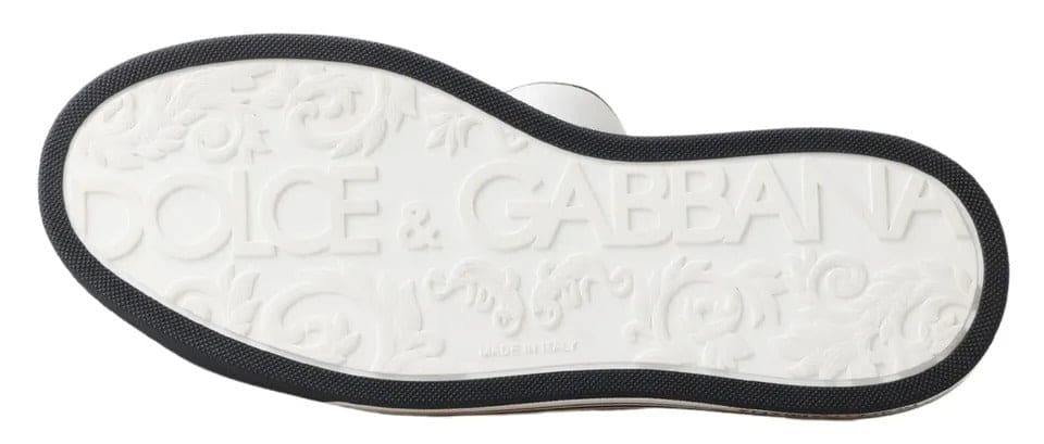 Zapatillas deportivas de piel negra Crown Milano de Dolce &amp; Gabbana