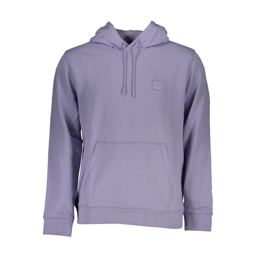 Pull en coton violet Hugo Boss