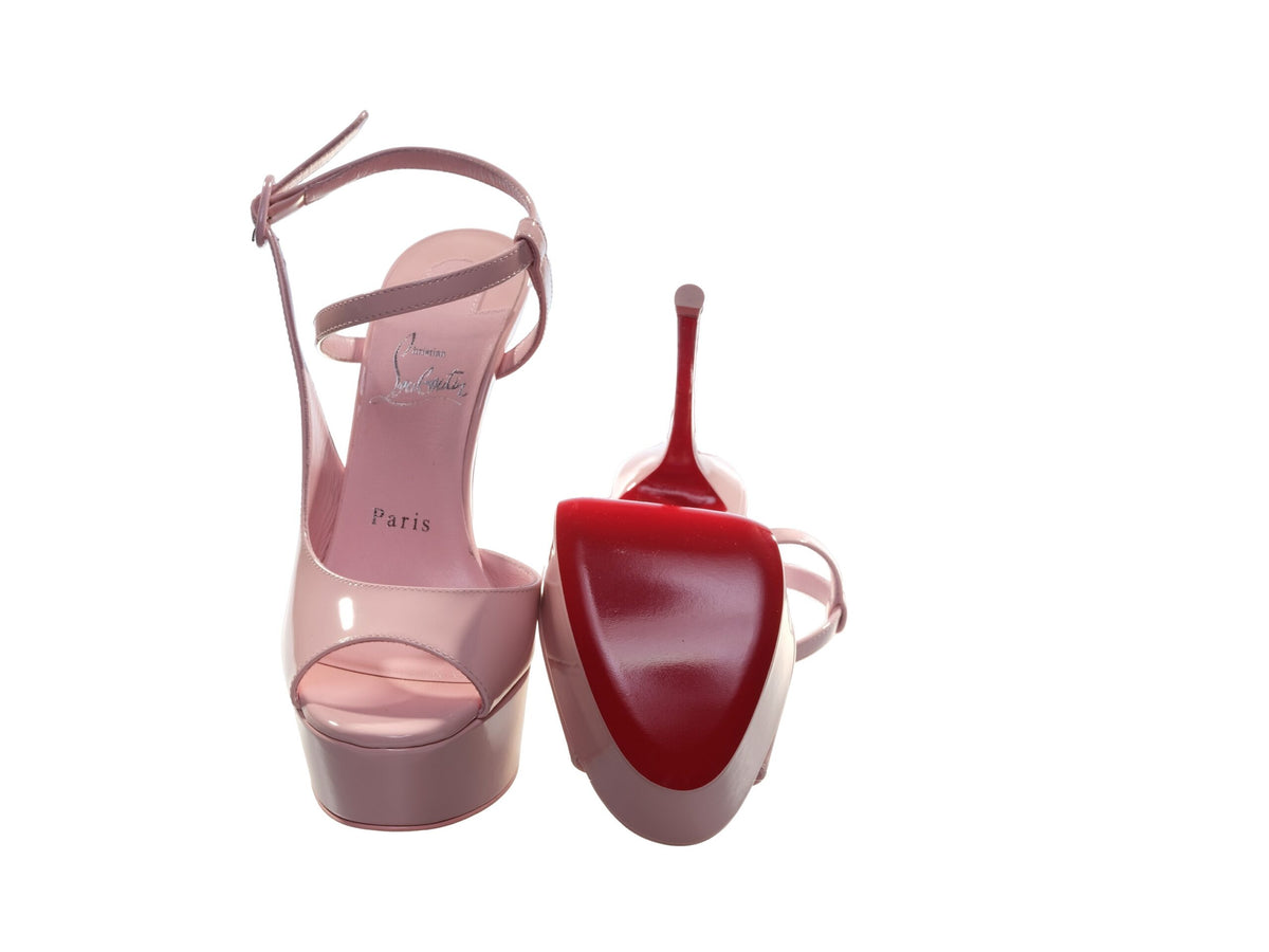 Christian Louboutin Jen Love Alta - Tacones altos en color rosa bebé