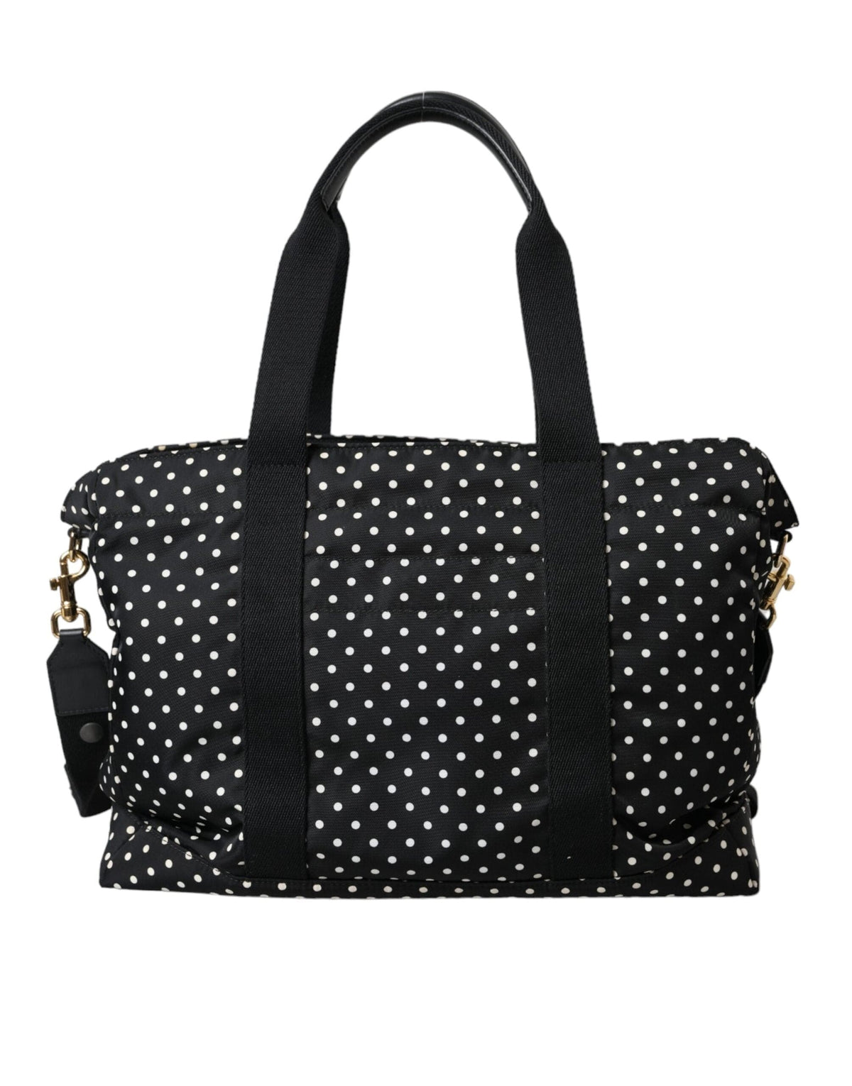 Sac de voyage pour bébé avec matelas à langer à pois noirs Dolce &amp; Gabbana