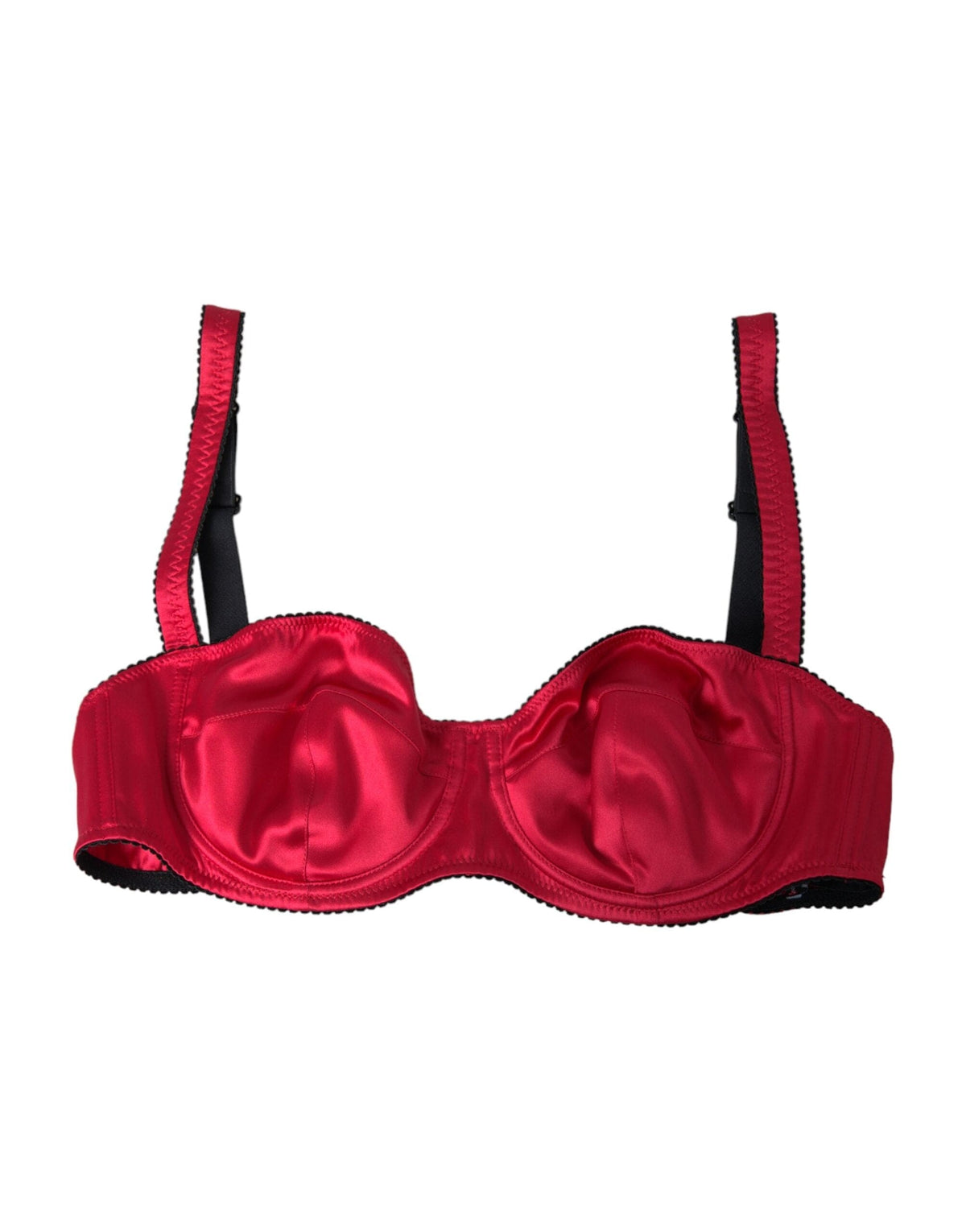 Dolce &amp; Gabbana Sous-vêtements soutien-gorge balconcino en soie stretch bordeaux