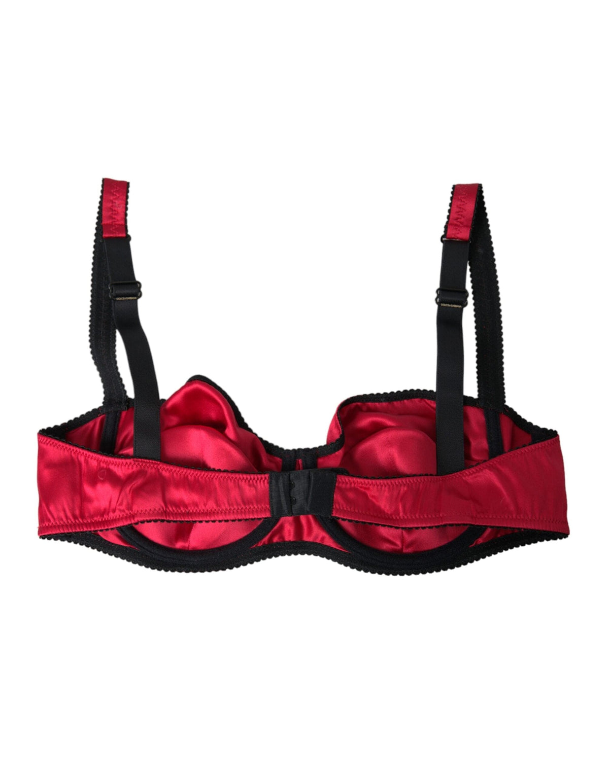 Dolce &amp; Gabbana Sous-vêtements soutien-gorge balconcino en soie stretch bordeaux