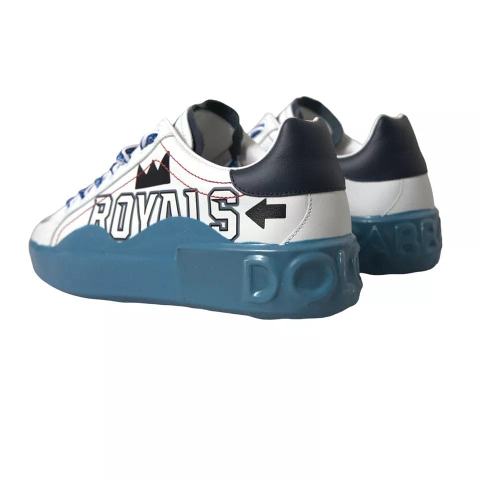 Zapatillas de deporte Portofino Melt con estampado azul y blanco de Dolce &amp; Gabbana