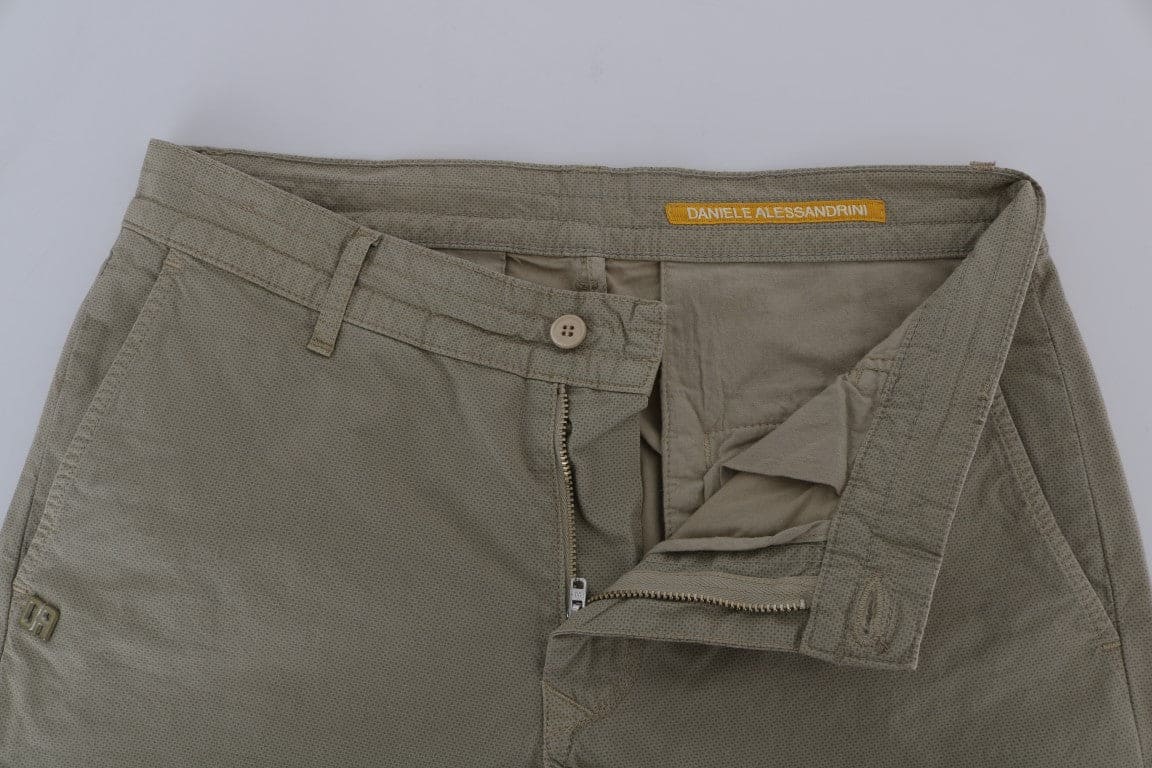 Pantalones chinos ajustados en color beige de Daniele Alessandrini para un estilo sofisticado