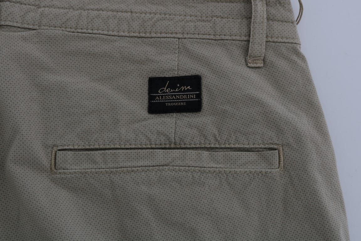 Pantalones chinos ajustados en color beige de Daniele Alessandrini para un estilo sofisticado