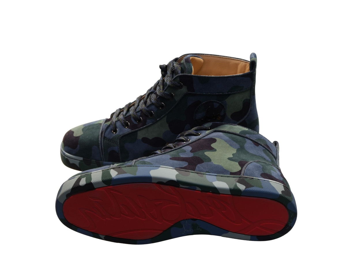 Baskets montantes plates camouflage Louis Orlato de Christian Louboutin