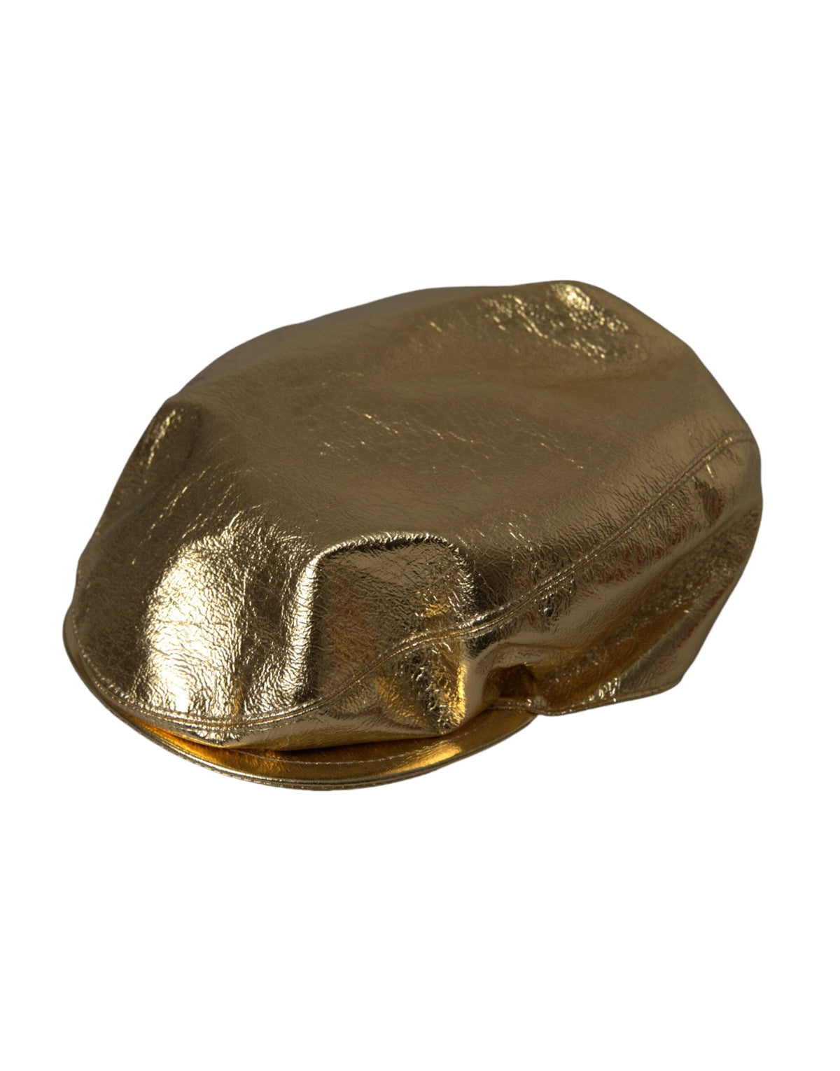 Gorra Newsboy Dolce &amp; Gabbana de poliéster dorado metalizado para hombre