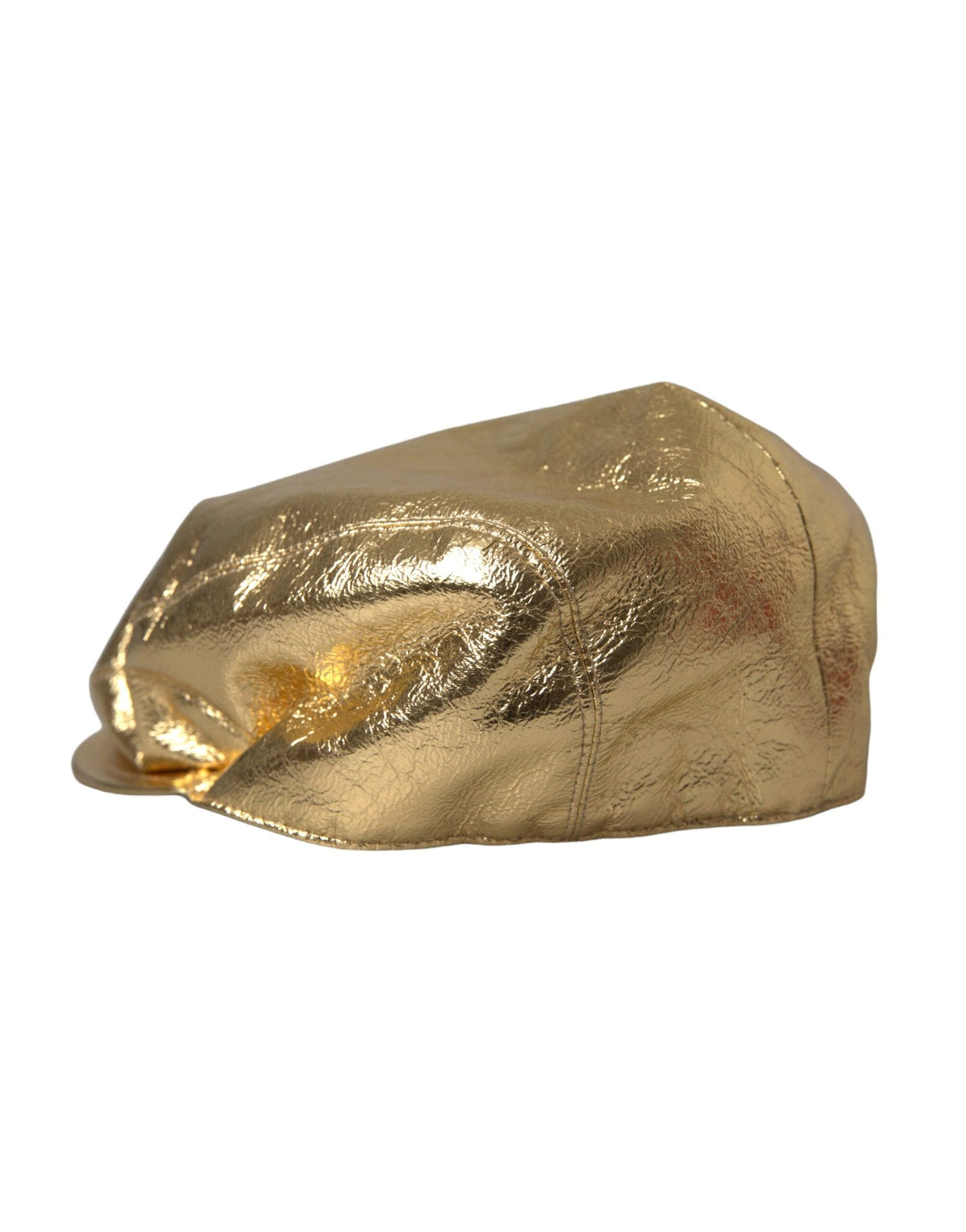 Gorra Newsboy Dolce &amp; Gabbana de poliéster dorado metalizado para hombre