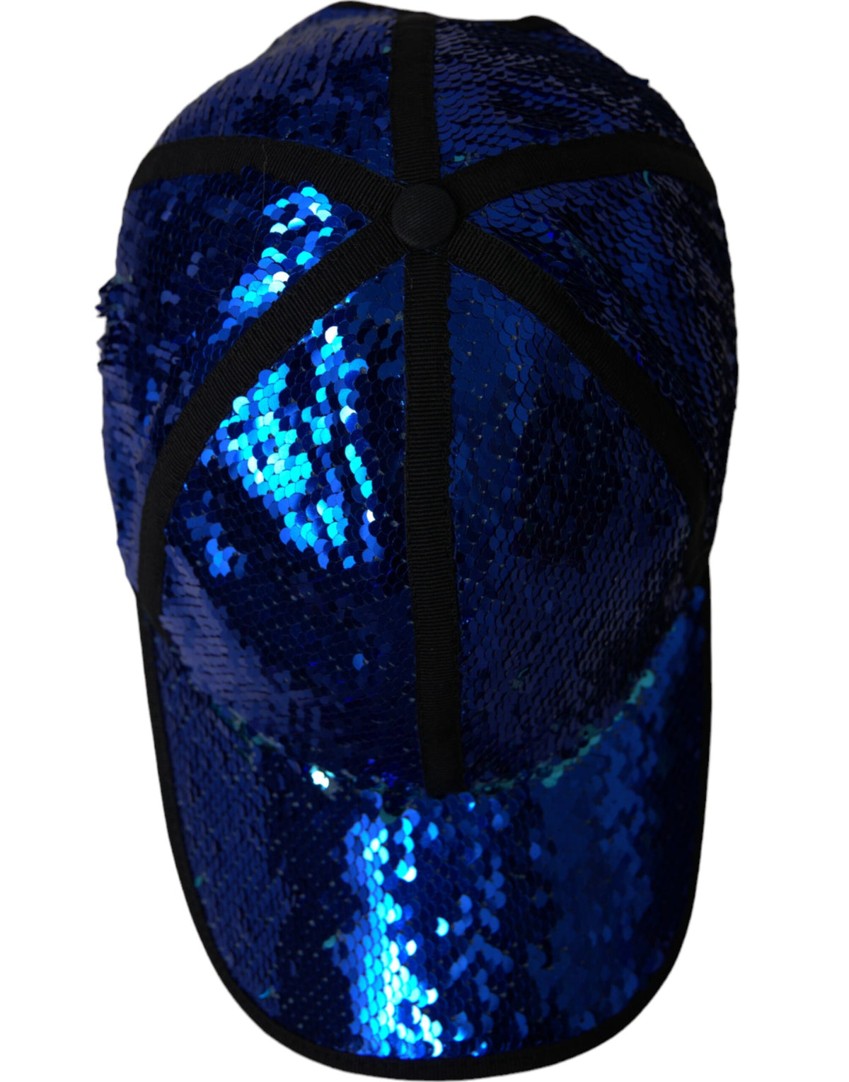 Casquette de baseball à sequins bleu royal Dolce &amp; Gabbana pour hommes