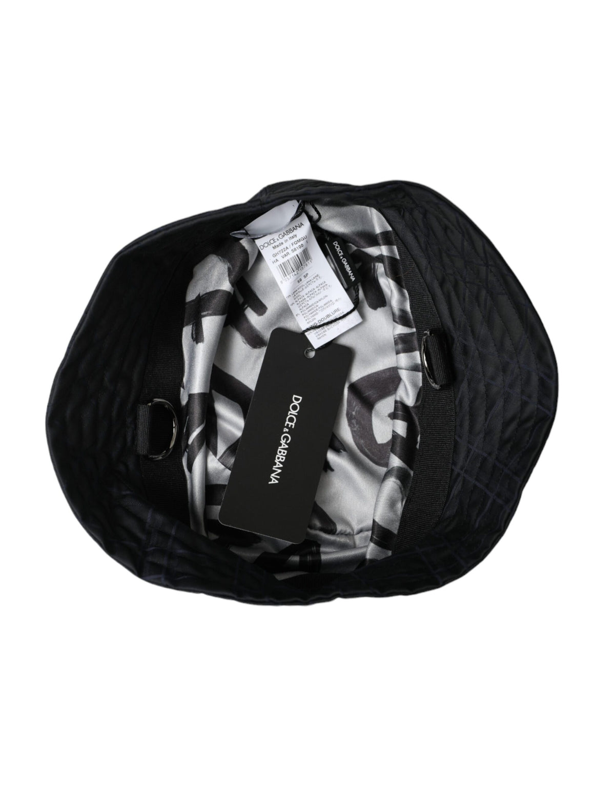 Gorra de pescador Dolce &amp; Gabbana de mezcla de lana negra para hombre