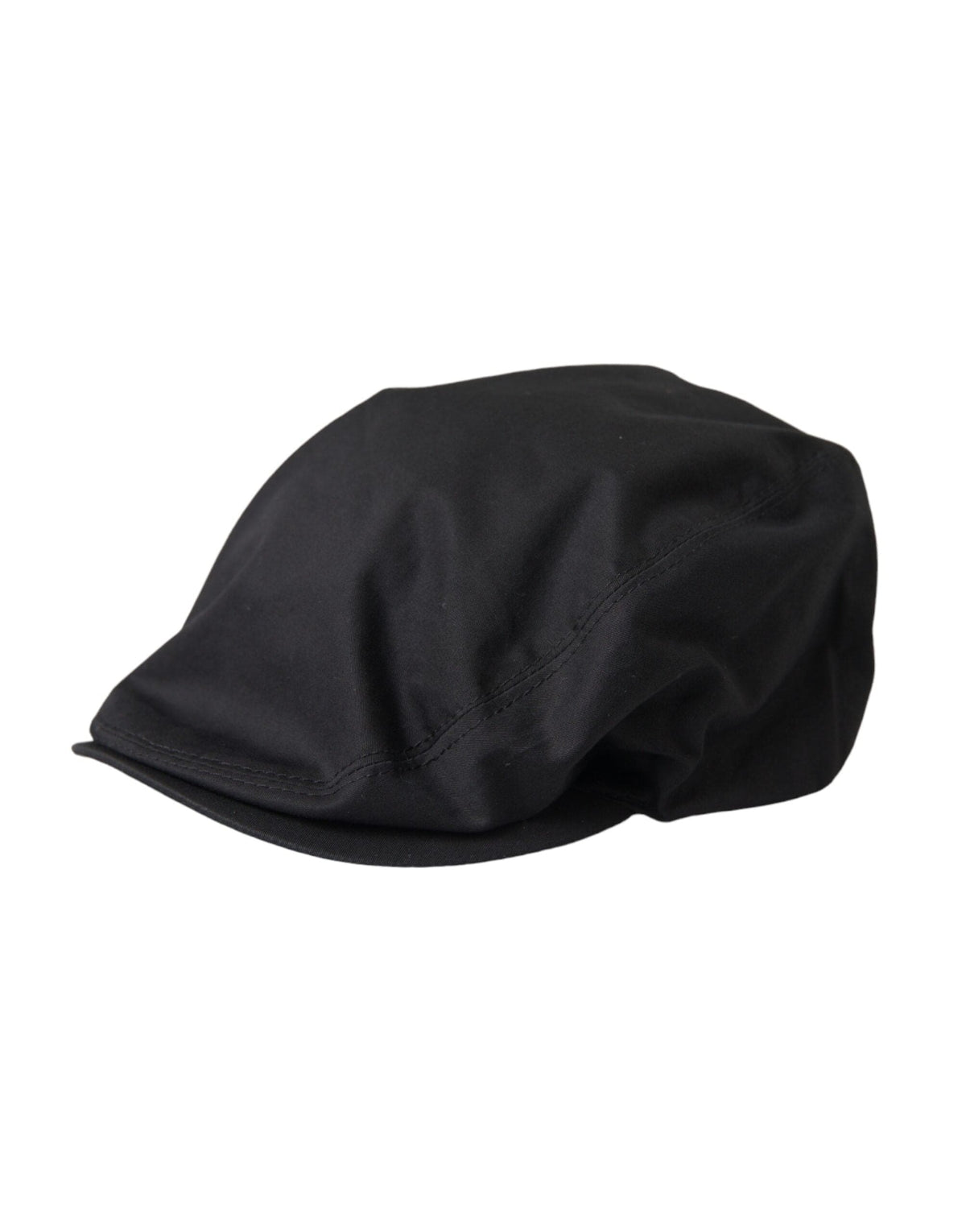 Casquette gavroche en coton mélangé noir Dolce &amp; Gabbana pour homme