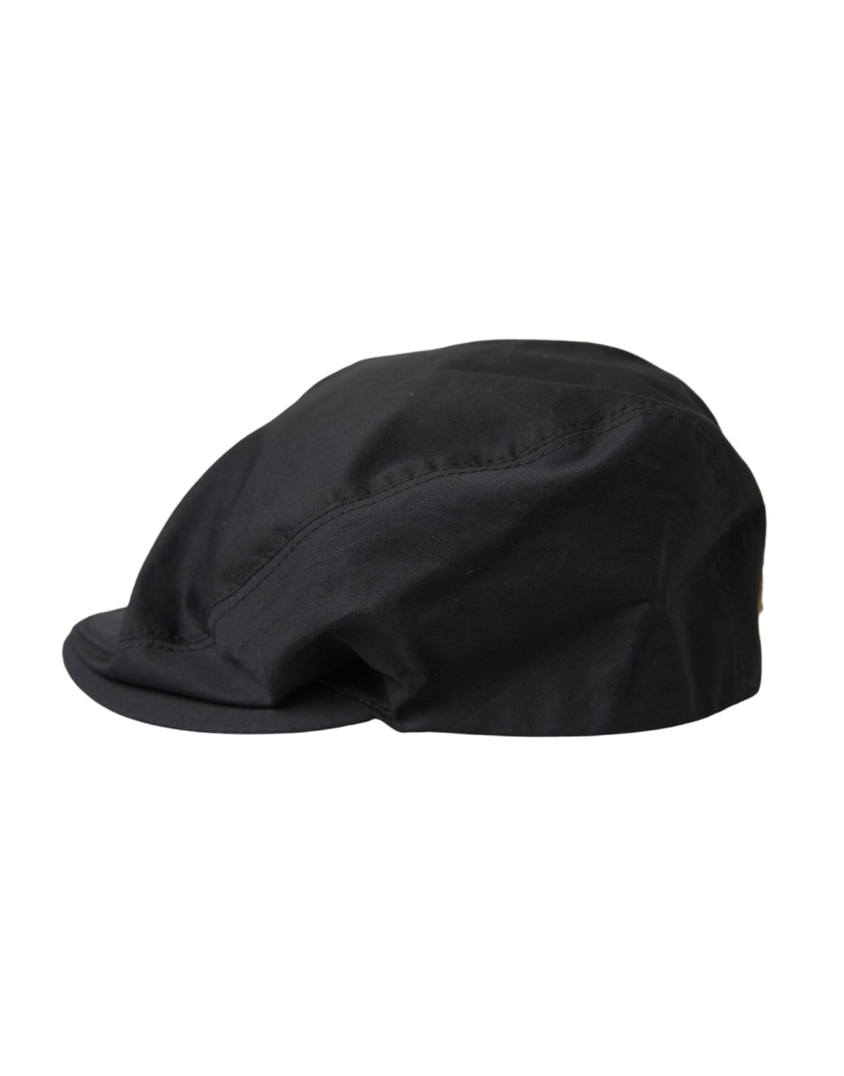 Gorra de vendedor de periódicos con logotipo en mezcla de algodón negra de Dolce &amp; Gabbana para hombre