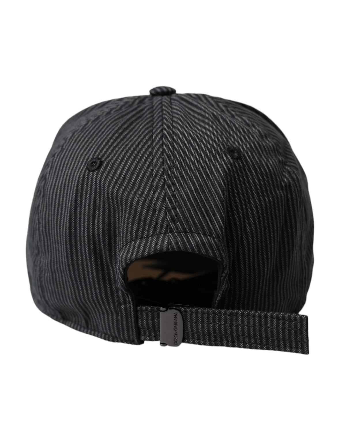 Gorra de béisbol con adornos de algodón negra de Dolce &amp; Gabbana para hombre