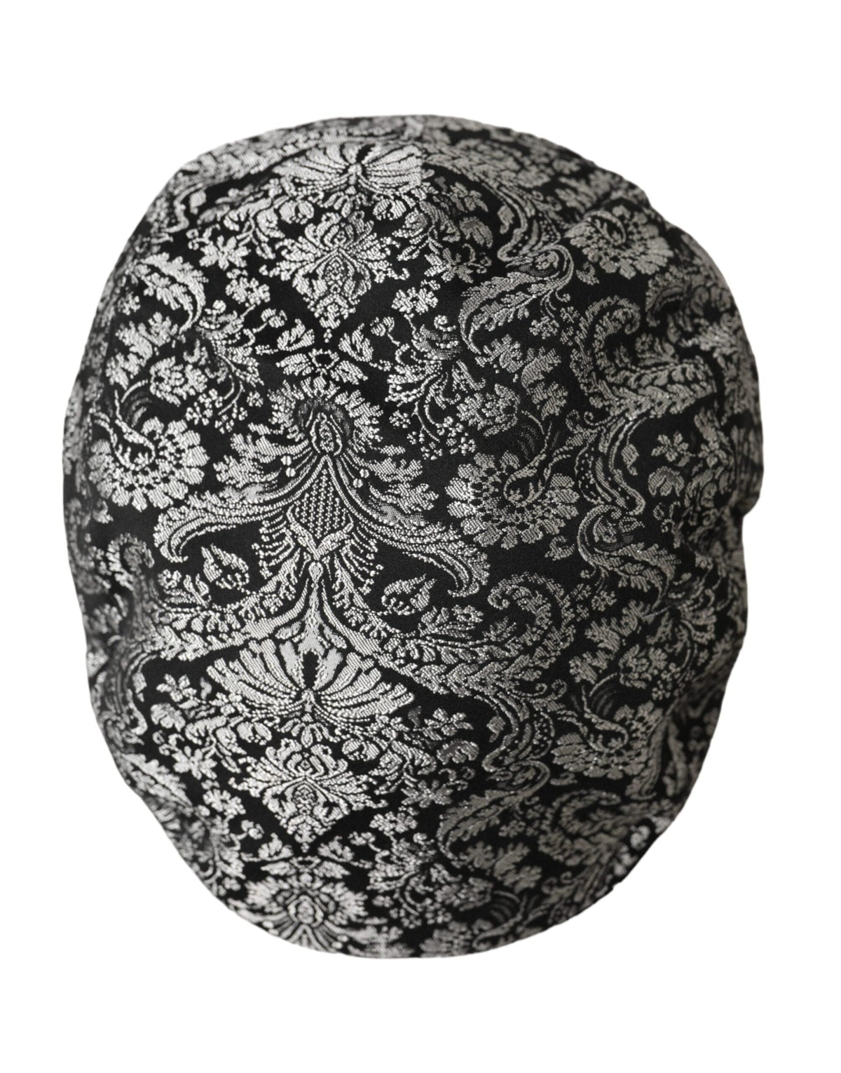 Chapeau Gavroche Dolce &amp; Gabbana en Jacquard Floral Noir et Argent pour Homme