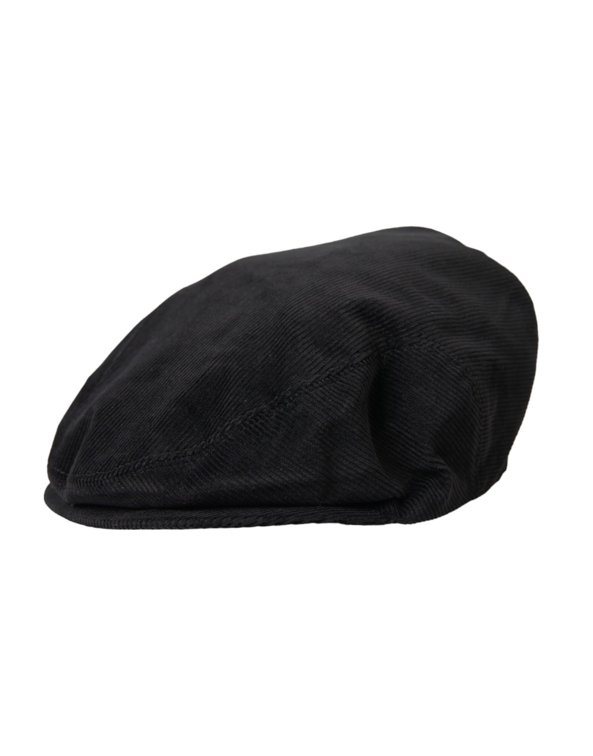 Gorra de pana negra con corona tipo vendedor de periódicos Dolce &amp; Gabbana para hombre