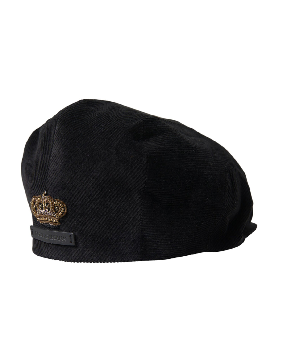 Gorra de pana negra con corona tipo vendedor de periódicos Dolce &amp; Gabbana para hombre