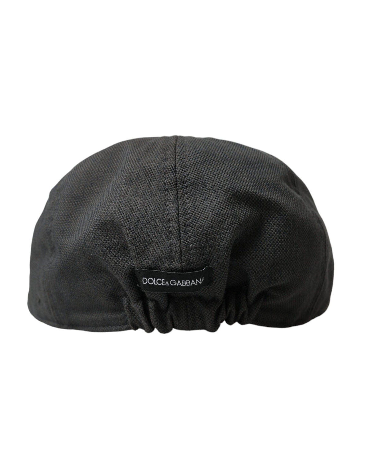 Gorra de vendedor de periódicos Dolce &amp; Gabbana de tela de nailon gris oscuro para hombre