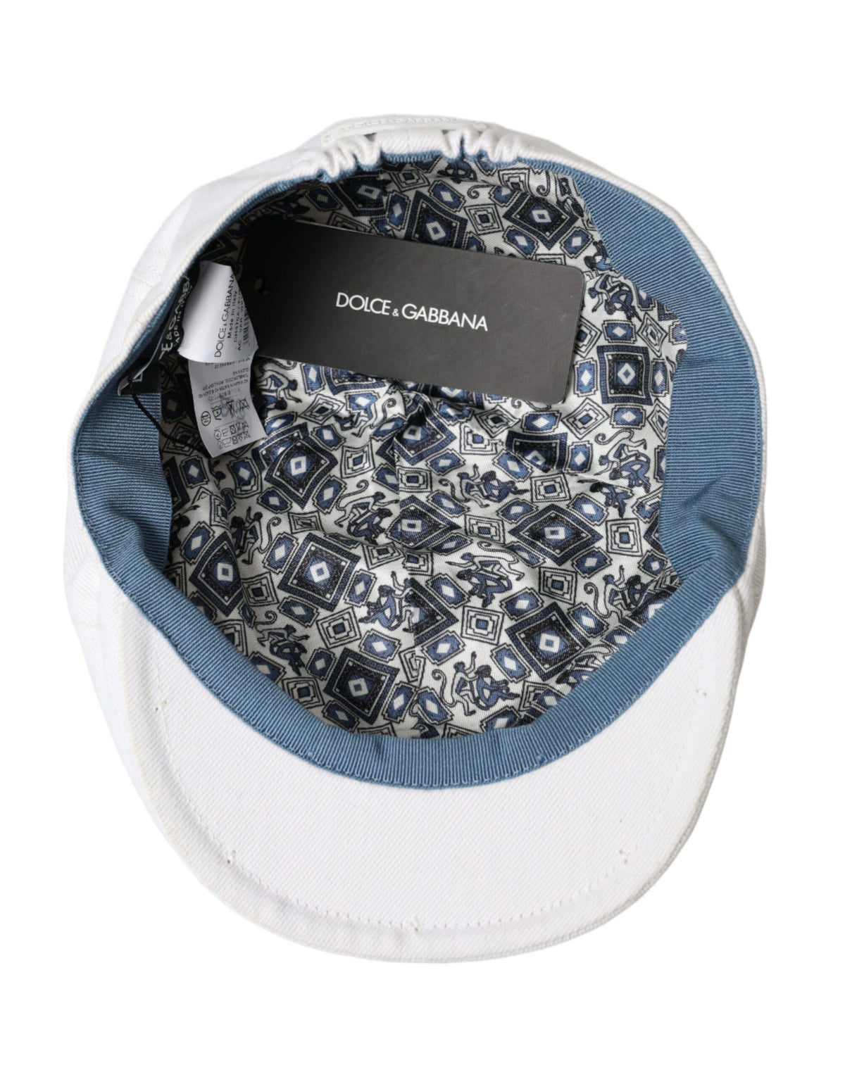 Chapeau Gavroche Dolce &amp; Gabbana en Coton Blanc pour Homme