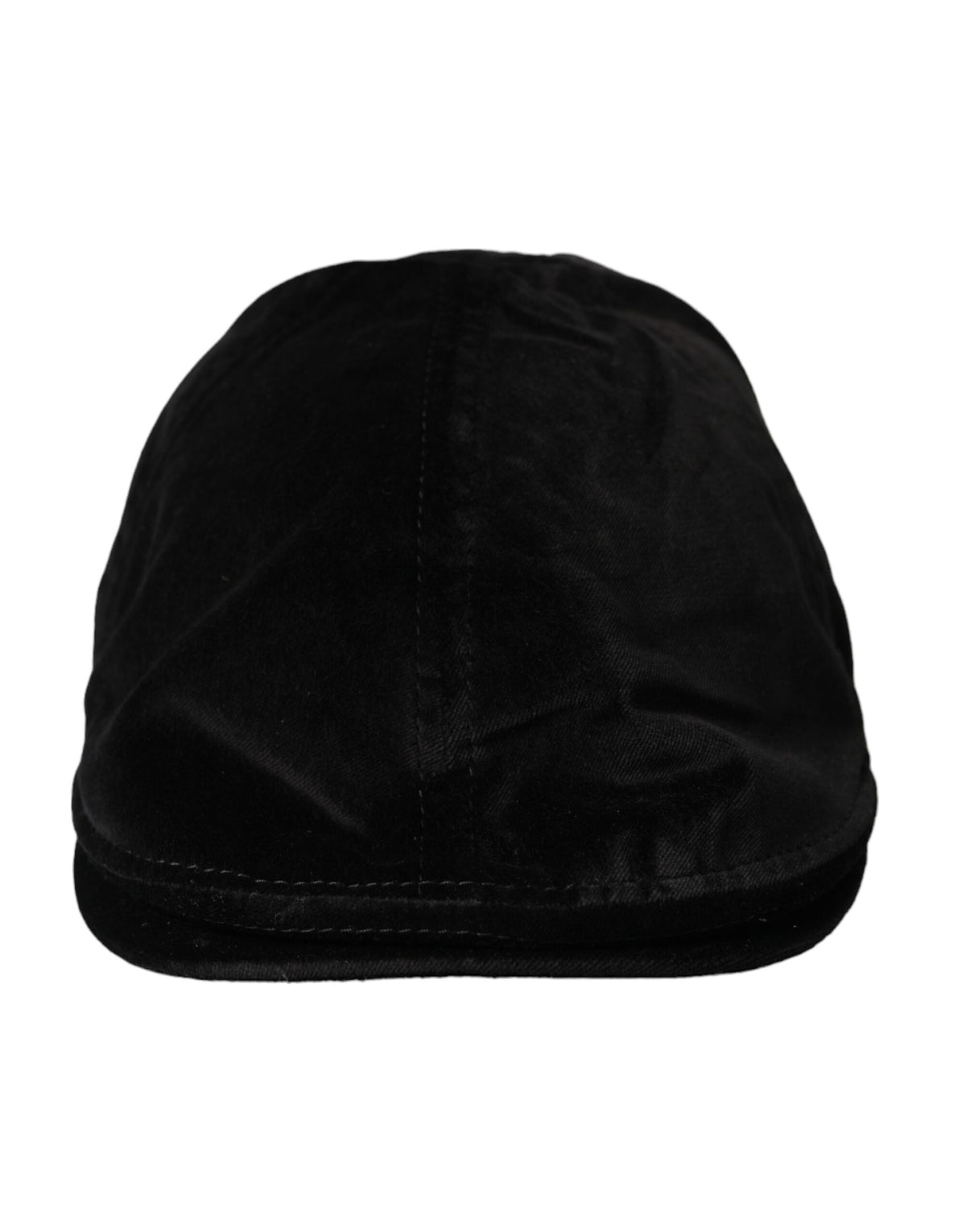 Dolce &amp; Gabbana Casquette Gavroche en Coton Black Crown pour Homme