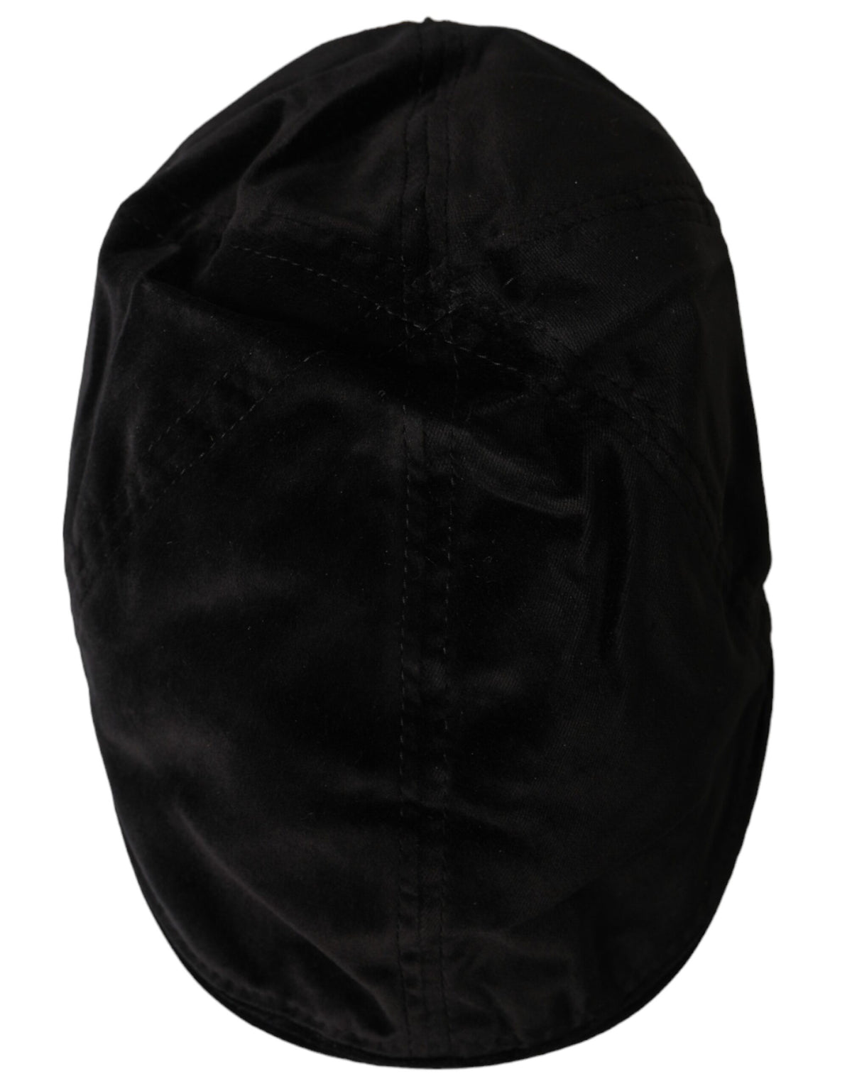 Dolce &amp; Gabbana Casquette Gavroche en Coton Black Crown pour Homme