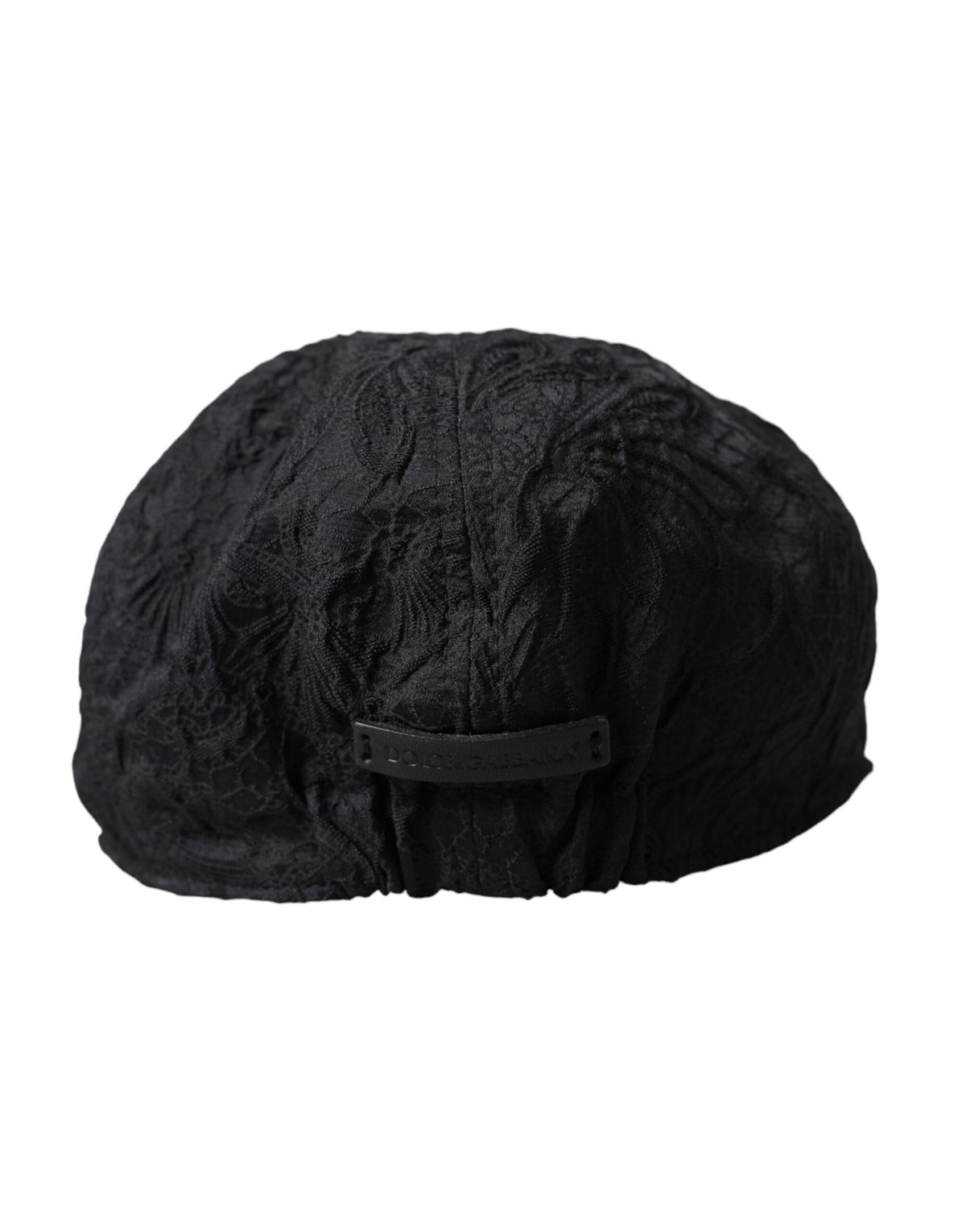 Chapeau Gavroche Dolce &amp; Gabbana en Brocart Floral Noir pour Homme