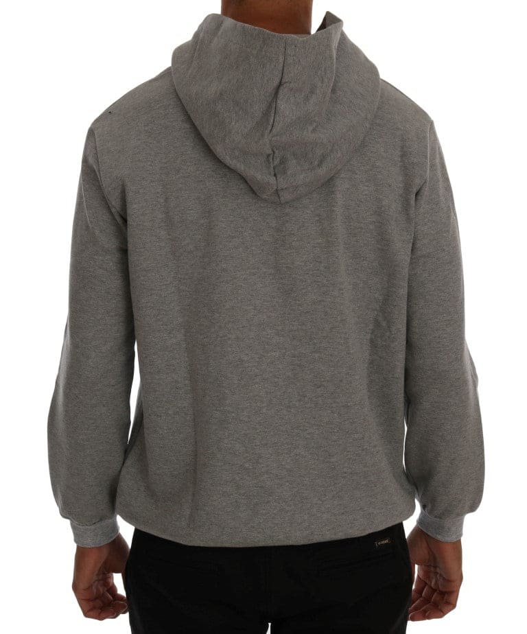 Pull à capuche en coton gris sophistiqué de Daniele Alessandrini